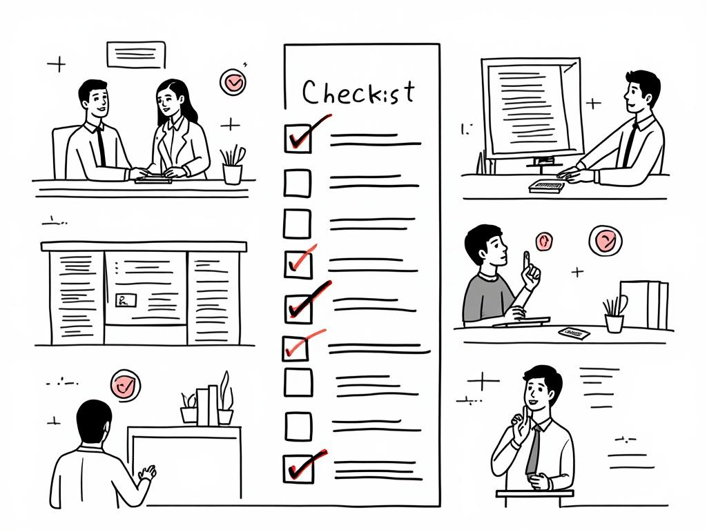 Financial checklist document